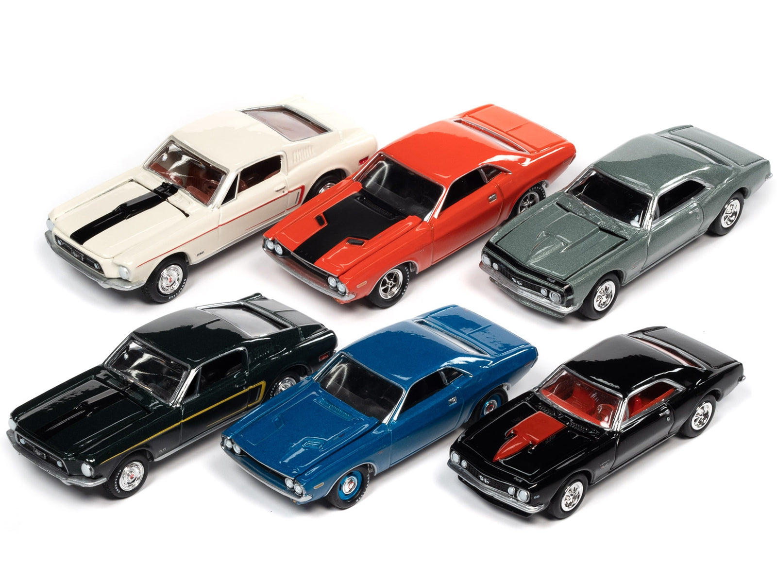 Johnny Lightning Collector's Tin 2021 Set of 6 Cars Release 3 Limited Edition of 7140 pieces Worldwide 1/64 Diecast Model Cars by Johnny Lightning Johnny Lightning