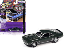 Load image into Gallery viewer, 1969 Chevrolet COPO Camaro RS Fathom Green Metallic &quot;MCACN (Muscle Car and Corvette Nationals)&quot; Limited Edition to 4140 pieces Worldwide &quot;Muscle Cars USA&quot; Series 1/64 Diecast Model Car by Johnny Lightning Johnny Lightning
