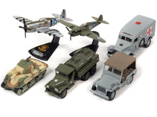 Load image into Gallery viewer, &quot;WWII Warriors: Pacific Theater&quot; Military 2022 Set A of 6 pieces Release 2 Limited Edition to 2000 pieces Worldwide Diecast Model Cars by Johnny Lightning Johnny Lightning
