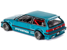 Load image into Gallery viewer, Honda Civic (EF) Kaido Works V1 Blue Metallic (Designed by Jun Imai) &quot;Kaido House&quot; Special 1/64 Diecast Model Car by Mini GT Mini GT
