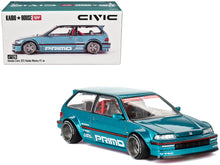 Load image into Gallery viewer, Honda Civic (EF) Kaido Works V1 Blue Metallic (Designed by Jun Imai) &quot;Kaido House&quot; Special 1/64 Diecast Model Car by Mini GT Mini GT
