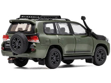 Load image into Gallery viewer, 2015 Toyota Land Cruiser (200) Green with Roof Rack 1/64 Diecast Model Car by GCD GCD
