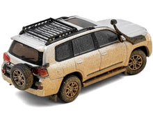 Load image into Gallery viewer, 2015 Toyota Land Cruiser (200) Silver Metallic (Dirty Version) with Roof Rack 1/64 Diecast Model Car by GCD GCD
