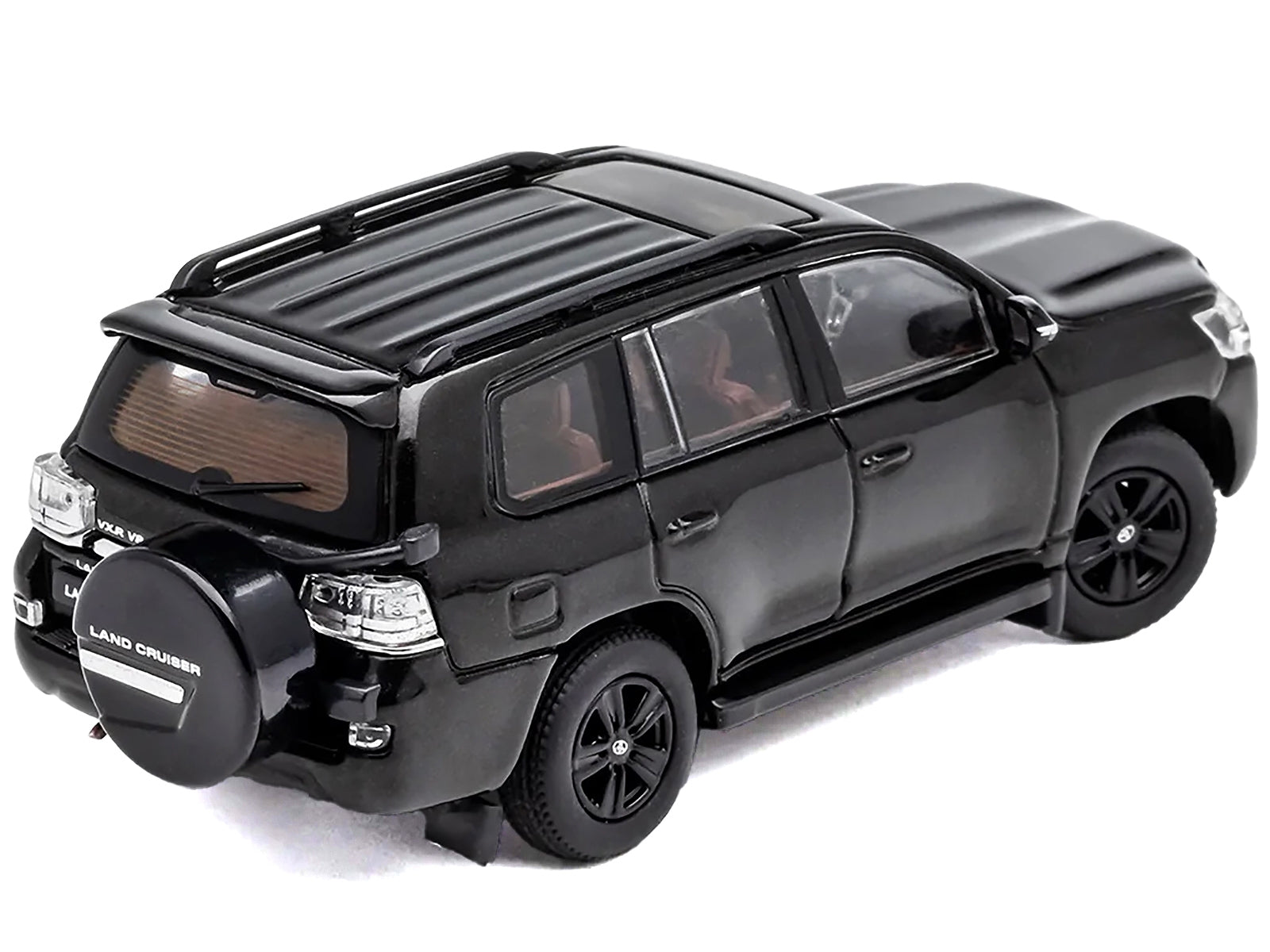 2015 Toyota Land Cruiser (200) Black with Roof Rack 1/64 Diecast Model Car by GCD GCD