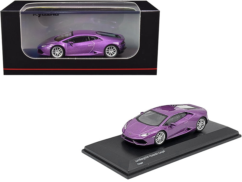 Lamborghini Huracan Coupe Purple Metallic 1/64 Diecast Model Car by Kyosho Kyosho