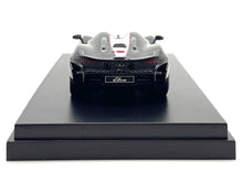 Load image into Gallery viewer, McLaren Elva Convertible #4 Carbon Black with White and Red Stripes 1/64 Diecast Model Car by LCD Models LCD Models
