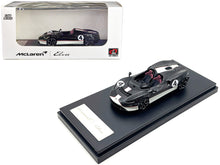 Load image into Gallery viewer, McLaren Elva Convertible #4 Carbon Black with White and Red Stripes 1/64 Diecast Model Car by LCD Models LCD Models
