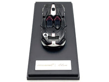 Load image into Gallery viewer, McLaren Elva Convertible #4 Carbon Black with White and Red Stripes 1/64 Diecast Model Car by LCD Models LCD Models
