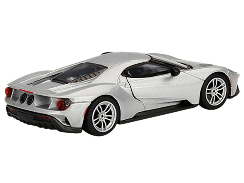 Ford GT Ingot Silver Metallic Limited Edition to 2400 pieces Worldwide 1/64 Diecast Model Car by True Scale Miniatures True Scale Miniatures