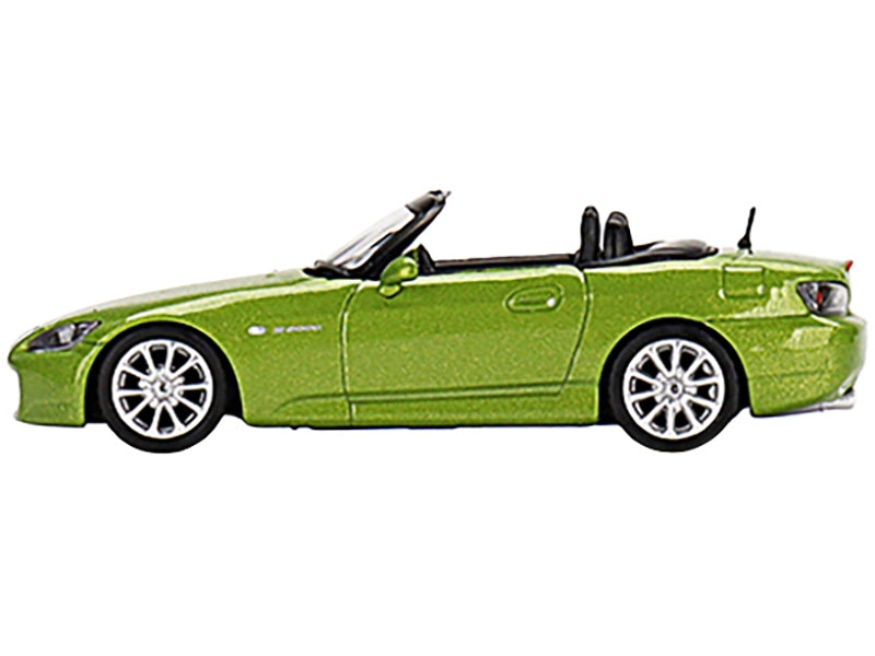 Honda S2000 (AP2) Convertible Lime Green Metallic Limited Edition to 1800 pieces Worldwide 1/64 Diecast Model Car by True Scale Miniatures True Scale Miniatures