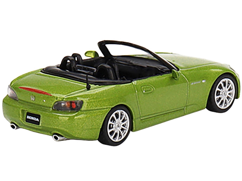 Honda S2000 (AP2) Convertible Lime Green Metallic Limited Edition to 1800 pieces Worldwide 1/64 Diecast Model Car by True Scale Miniatures True Scale Miniatures