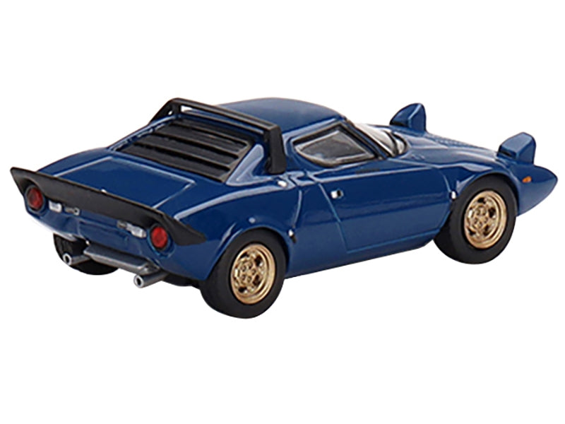 Lancia Stratos HF Stradale Bleu Vincennes Blue Limited Edition to 1800 pieces Worldwide 1/64 Diecast Model Car by True Scale Miniatures True Scale Miniatures