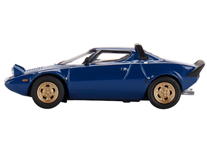 Lancia Stratos HF Stradale Bleu Vincennes Blue Limited Edition to 1800 pieces Worldwide 1/64 Diecast Model Car by True Scale Miniatures True Scale Miniatures