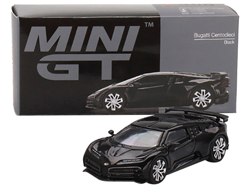 Bugatti Centodieci Black Limited Edition to 3600 pieces Worldwide 1/64 Diecast Model Car by True Scale Miniatures True Scale Miniatures