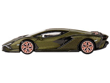 Load image into Gallery viewer, Lamborghini Sian FKP 37 &quot;Presentation Edition&quot; Matt Green Metallic Limited Edition to 4800 pieces Worldwide 1/64 Diecast Model Car by True Scale Miniatures True Scale Miniatures
