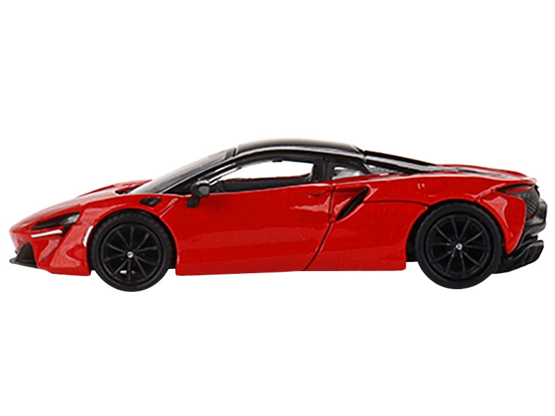 McLaren Artura Vermillion Red with Black Top Limited Edition to 2400 pieces Worldwide 1/64 Diecast Model Car by True Scale Miniatures True Scale Miniatures