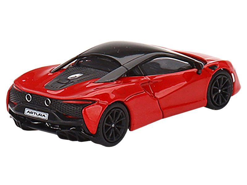 McLaren Artura Vermillion Red with Black Top Limited Edition to 2400 pieces Worldwide 1/64 Diecast Model Car by True Scale Miniatures True Scale Miniatures