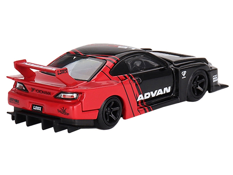 Nissan "LB-Super Silhouette" S15 SILVIA RHD (Right Hand Drive) Red and Black "ADVAN" Limited Edition 1/64 Diecast Model Car by Mini GT Mini GT