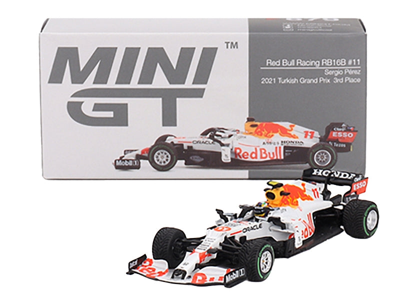 Red Bull Racing RB16B #11 Sergio Perez "Oracle-Honda" 3rd Place Formula One F1 "Turkish GP" (2021) Limited Edition 1/64 Diecast Model Car by Mini GT Mini GT