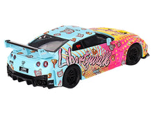 Load image into Gallery viewer, Nissan 35GT-RR Ver.1 &quot;LB-Silhouette Works GT&quot; Light Blue and Yellow with Graphics &quot;LBWK KUMA&quot; Limited Edition 1/64 Diecast Model Car by Mini GT Mini GT
