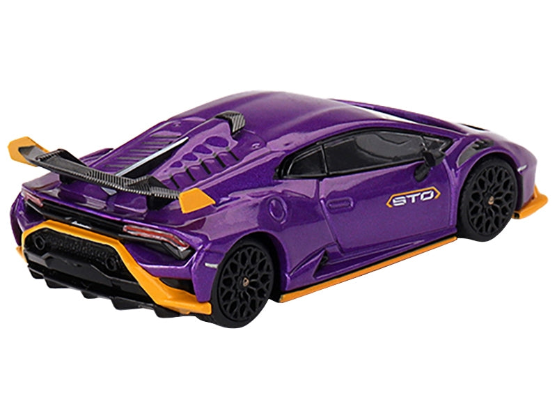 Lamborghini Huracan STO Viola Pasifae Purple Metallic Limited Edition 1/64 Diecast Model Car by Mini GT Mini GT