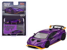 Load image into Gallery viewer, Lamborghini Huracan STO Viola Pasifae Purple Metallic Limited Edition 1/64 Diecast Model Car by Mini GT Mini GT
