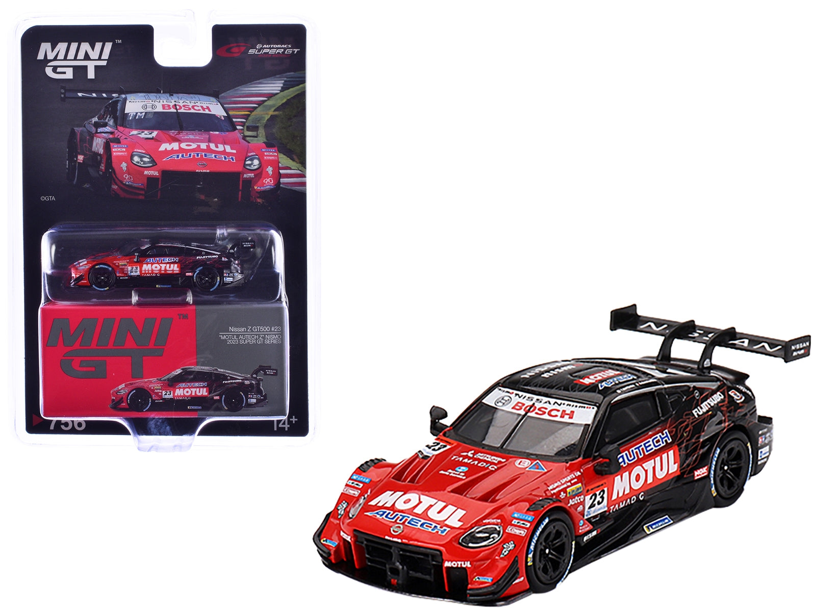 Nissan Z GT500 #23 Tsugio Matsuda - Ronnie Quintarelli "NISMO" "Super GT Series" (2023) Limited Edition 1/64 Diecast Model Car by Mini GT Mini GT