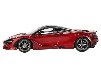 McLaren 750S Amaranth Red Metallic with Black Top Limited Edition to 5040 pieces Worldwide 1/64 Diecast Model Car by Mini GT Mini GT