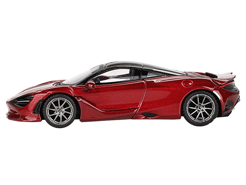 McLaren 750S Amaranth Red Metallic with Black Top Limited Edition to 5040 pieces Worldwide 1/64 Diecast Model Car by Mini GT Mini GT