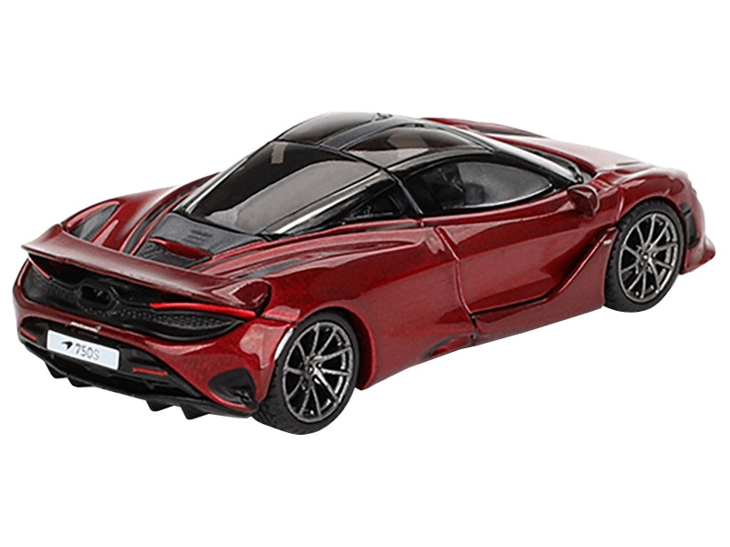 McLaren 750S Amaranth Red Metallic with Black Top Limited Edition to 5040 pieces Worldwide 1/64 Diecast Model Car by Mini GT Mini GT