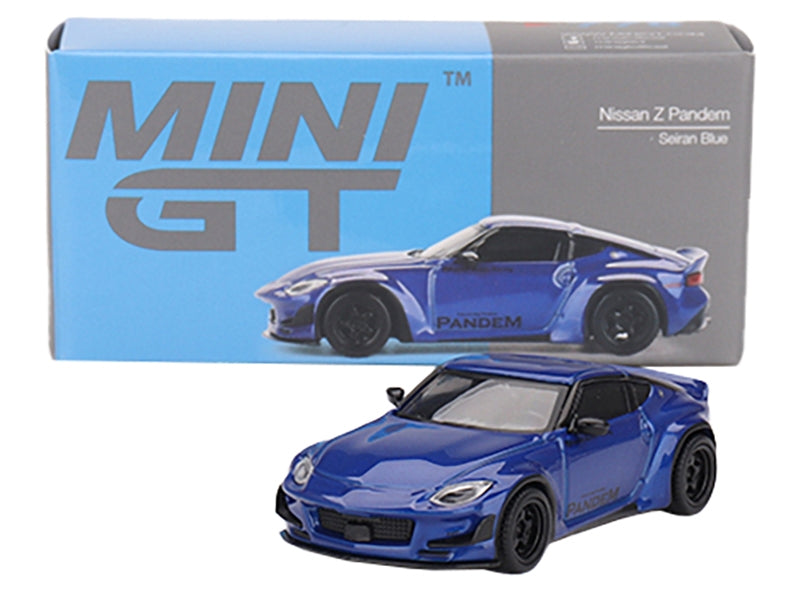 Nissan Z "Pandem" Seiran Blue Metallic Limited Edition to 4800 pieces Worldwide 1/64 Diecast Model Car by Mini GT Mini GT