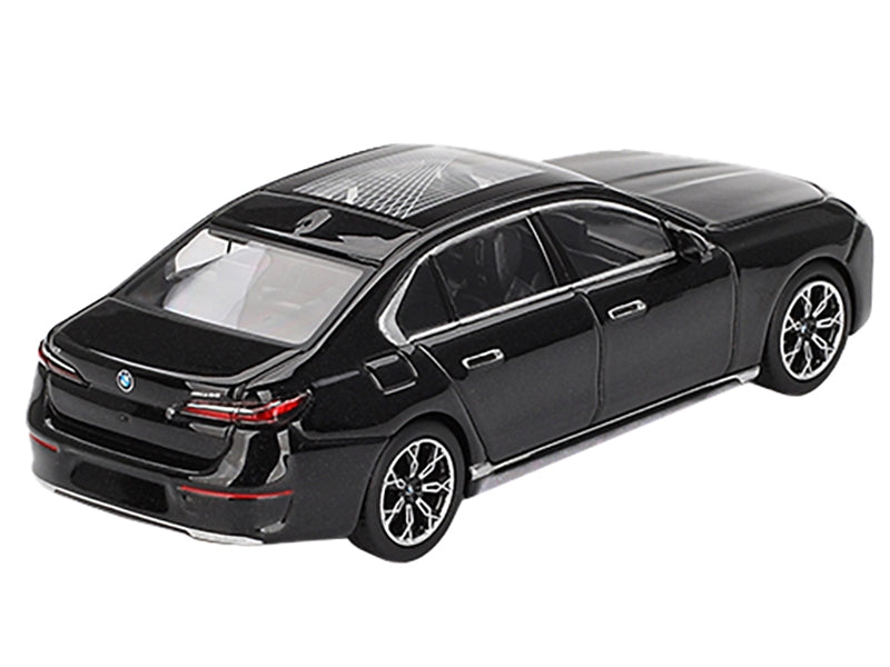 BMW i7 xDrive60 Black Sapphire Limited Edition 1/64 Diecast Model Car by Mini GT Mini GT