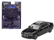 Load image into Gallery viewer, BMW i7 xDrive60 Black Sapphire Limited Edition 1/64 Diecast Model Car by Mini GT Mini GT
