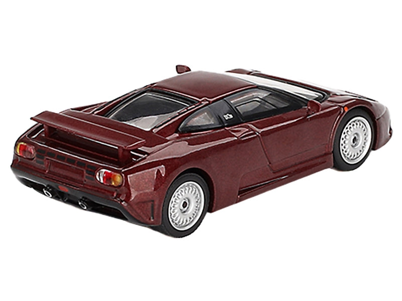 Bugatti EB110 GT Dark Red Metallic Limited Edition 1/64 Diecast Model Car by Mini GT Mini GT