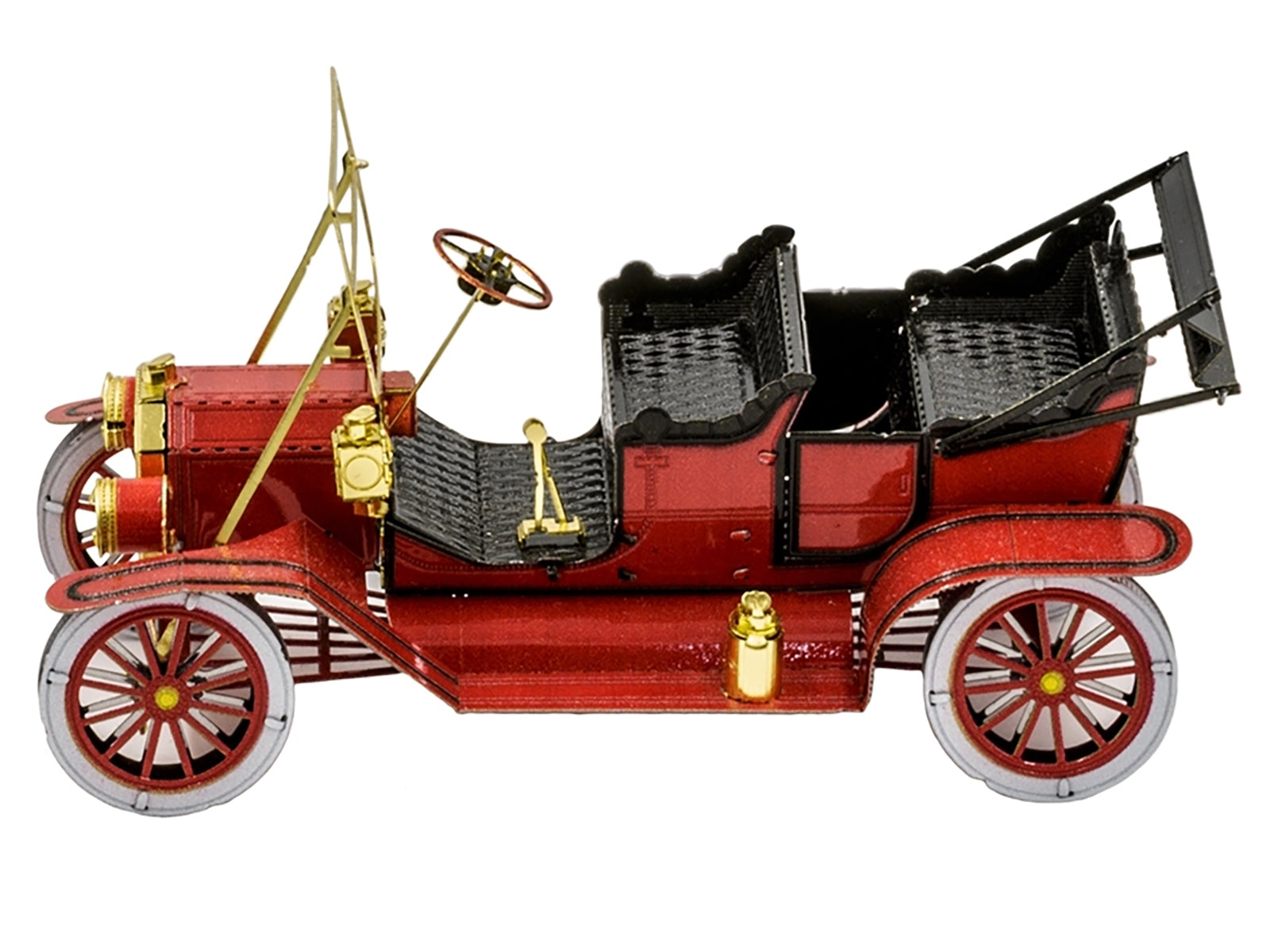 Model Kit 1908 Ford Model T Red (Moderate Difficulty) Steel Model by Metal Earth Metal Earth