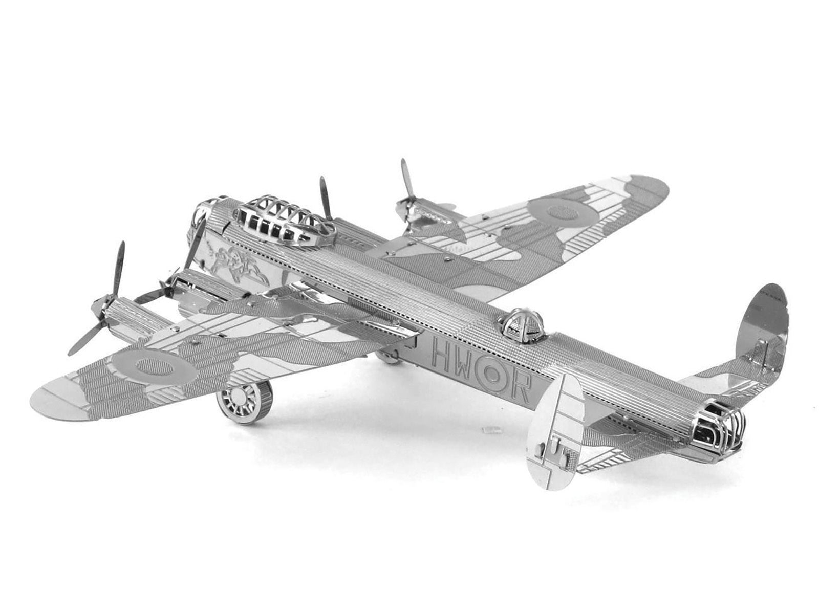 Model Kit Avro Lancaster Bomber Aircraft "Royal Air Force" (Moderate Difficulty) Steel Model by Metal Earth Metal Earth