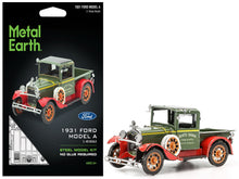 Load image into Gallery viewer, Model Kit 1931 Ford Model A Pickup Truck Green (Moderate Difficulty) Steel Model by Metal Earth Metal Earth
