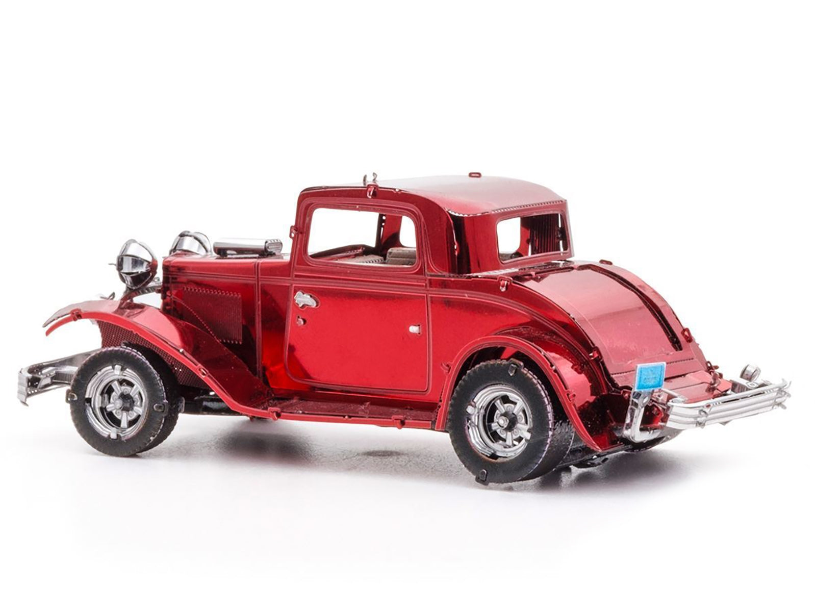 Model Kit 1932 Ford Coupe Red (Moderate Difficulty) Steel Model by Metal Earth Metal Earth