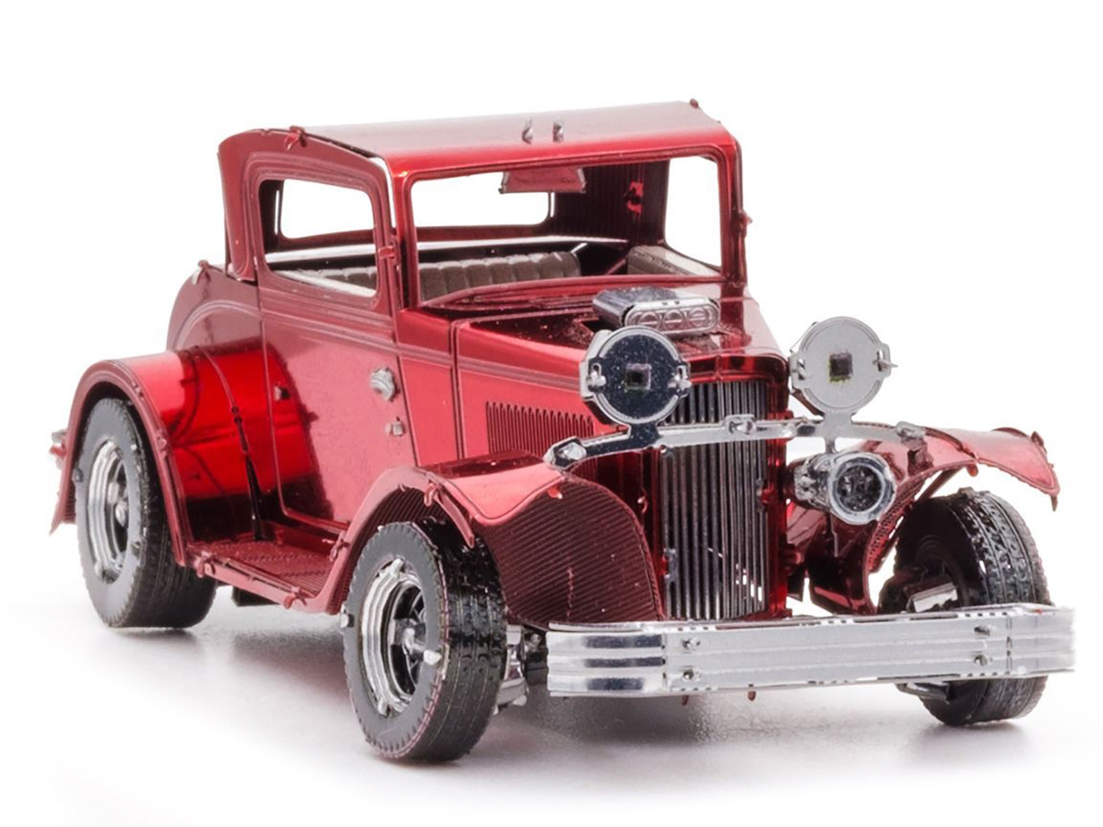 Model Kit 1932 Ford Coupe Red (Moderate Difficulty) Steel Model by Metal Earth Metal Earth