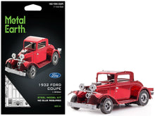 Load image into Gallery viewer, Model Kit 1932 Ford Coupe Red (Moderate Difficulty) Steel Model by Metal Earth Metal Earth
