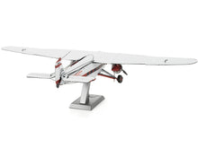 Load image into Gallery viewer, Model Kit Ford Trimotor Transport Aircraft White and Red (Moderate Difficulty) Steel Model by Metal Earth Metal Earth
