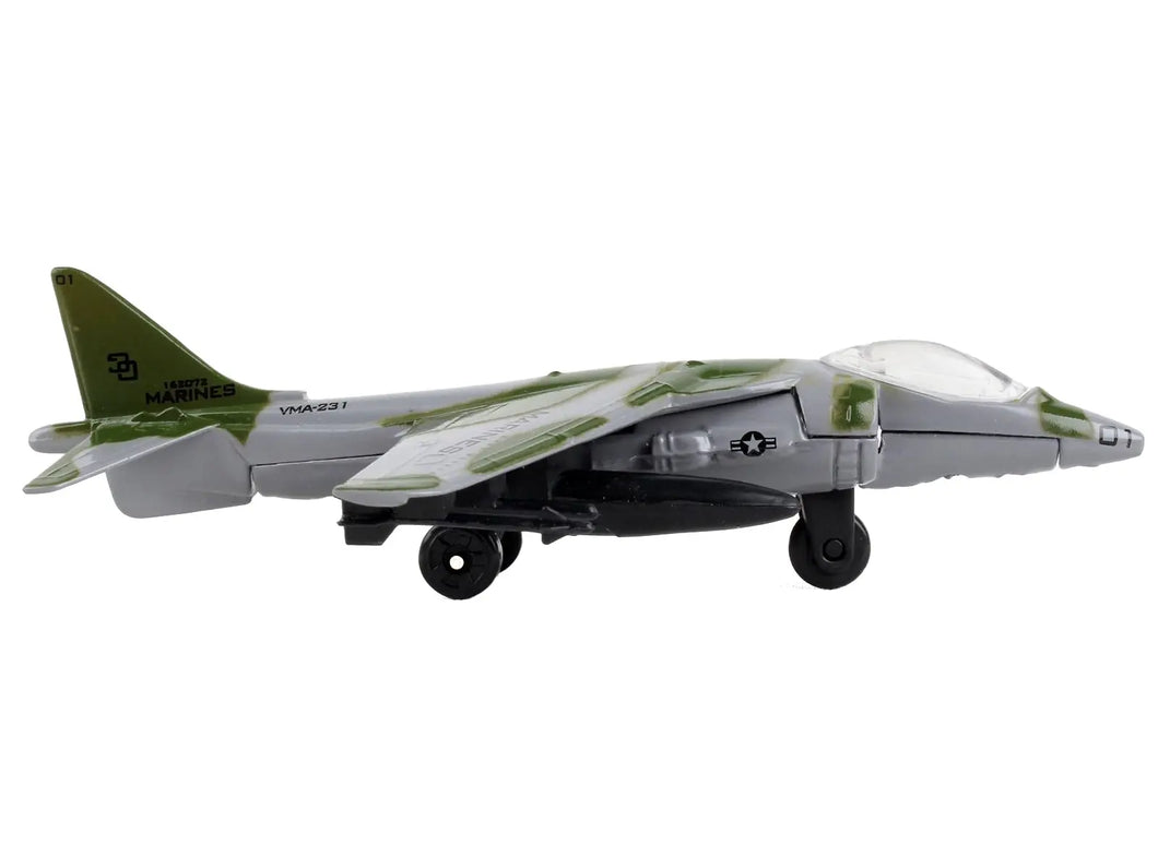 McDonnell Douglas AV-8B Harrier II Attack Aircraft Green Camouflage 
