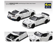 Load image into Gallery viewer, Nissan GT-R (R35) RHD (Right Hand Drive) White &quot;Advan Racing GT&quot; Limited Edition to 960 pieces Worldwide 1/64 Diecast Model Car by Era Car Era Car
