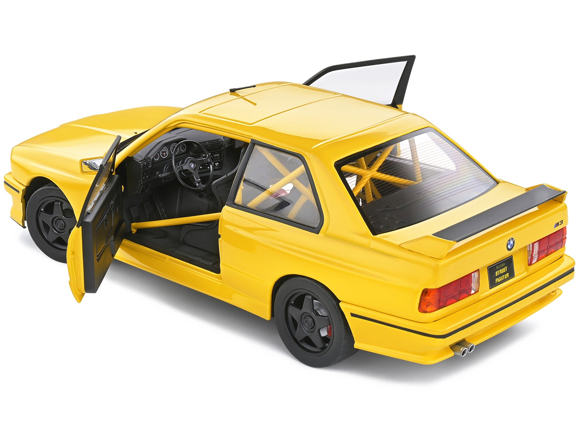 1990 BMW M3 E30 Dakar Yellow "Street Fighter" 1/18 Diecast Model Car by Solido Solido