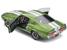 Load image into Gallery viewer, 1967 Shelby GT500 Lime Green Metallic with White Stripes 1/18 Diecast Model Car by Solido Solido
