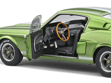 Load image into Gallery viewer, 1967 Shelby GT500 Lime Green Metallic with White Stripes 1/18 Diecast Model Car by Solido Solido
