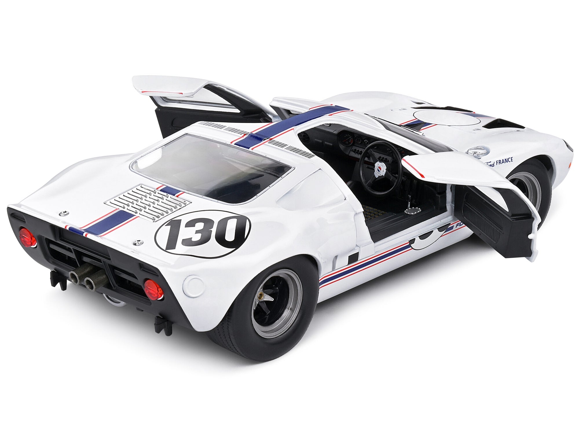 Ford GT40 MK1 #130 Henri Greder - Jean-Michel Giorgi "Targa Florio" (1967) "Competition" Series 1/18 Diecast Model Car by Solido Solido