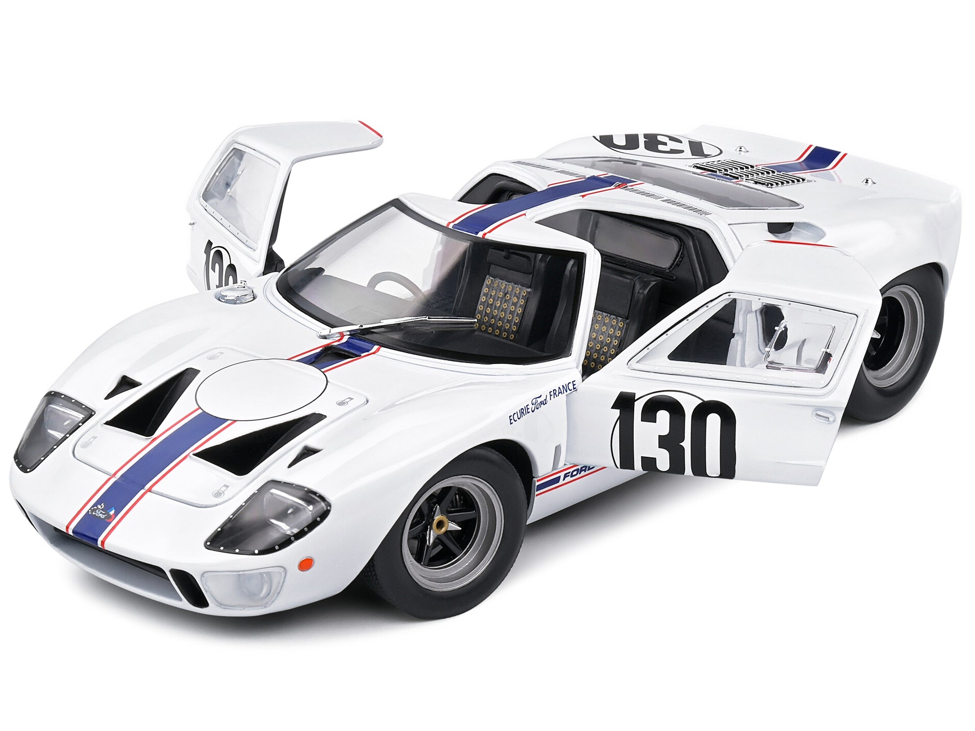 Ford GT40 MK1 #130 Henri Greder - Jean-Michel Giorgi "Targa Florio" (1967) "Competition" Series 1/18 Diecast Model Car by Solido Solido