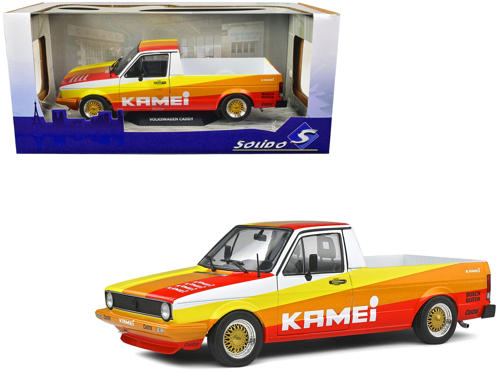 1982 Volkswagen Caddy MK 1 Pickup Truck "Kamei Tribute" 1/18 Diecast Model Car by Solido Solido