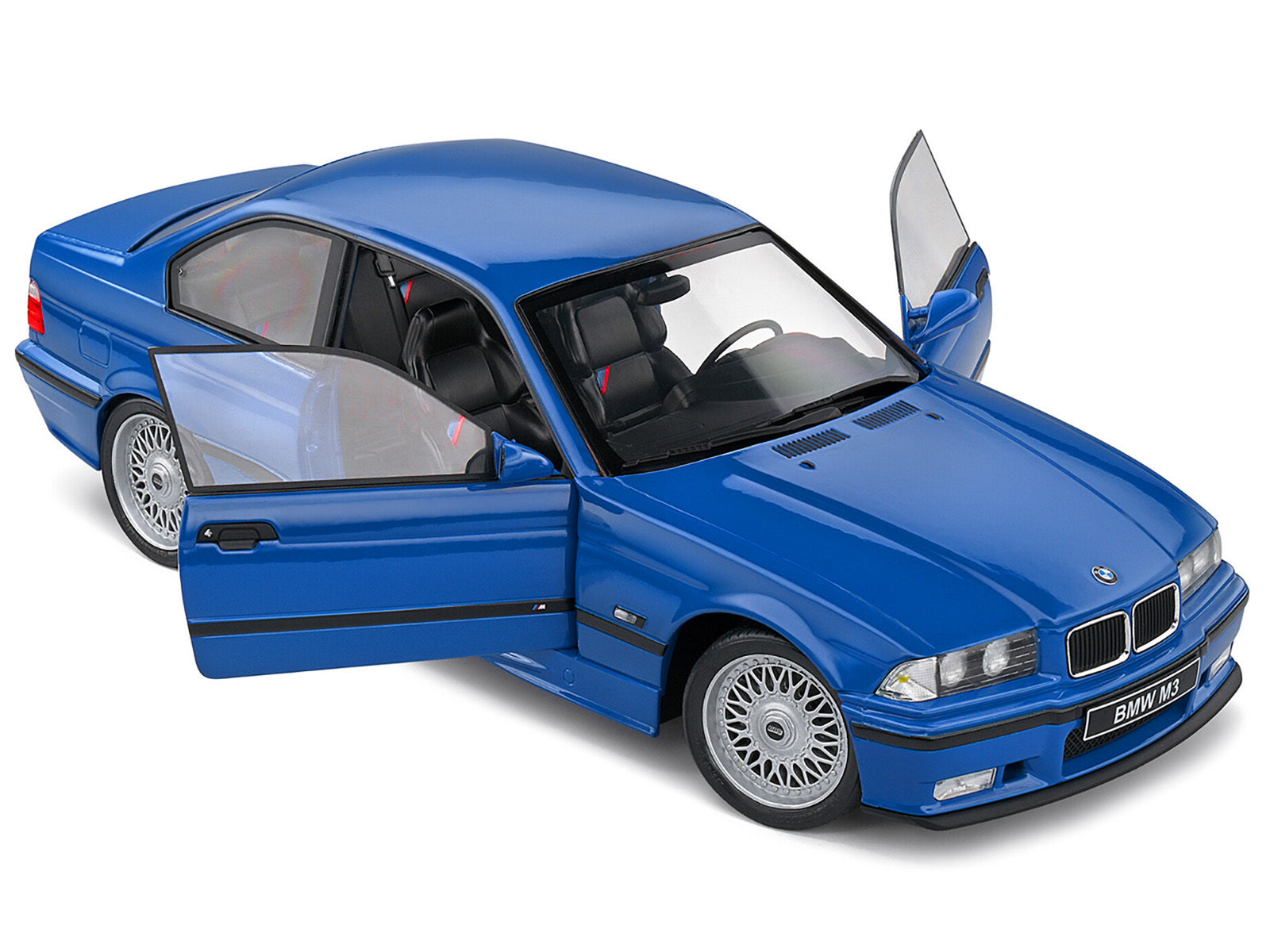 1996 BMW E36 M3 Coupe Santorin Blue 1/18 Diecast Model Car by Solido Solido